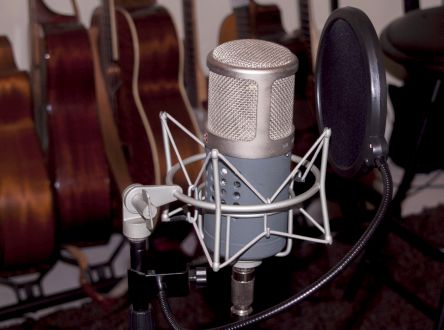 Safety Zone Studios recording mic
